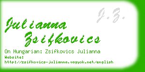 julianna zsifkovics business card